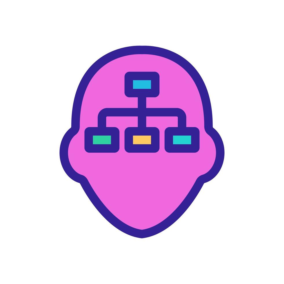 mathematical mindset icon vector. Isolated contour symbol illustration vector