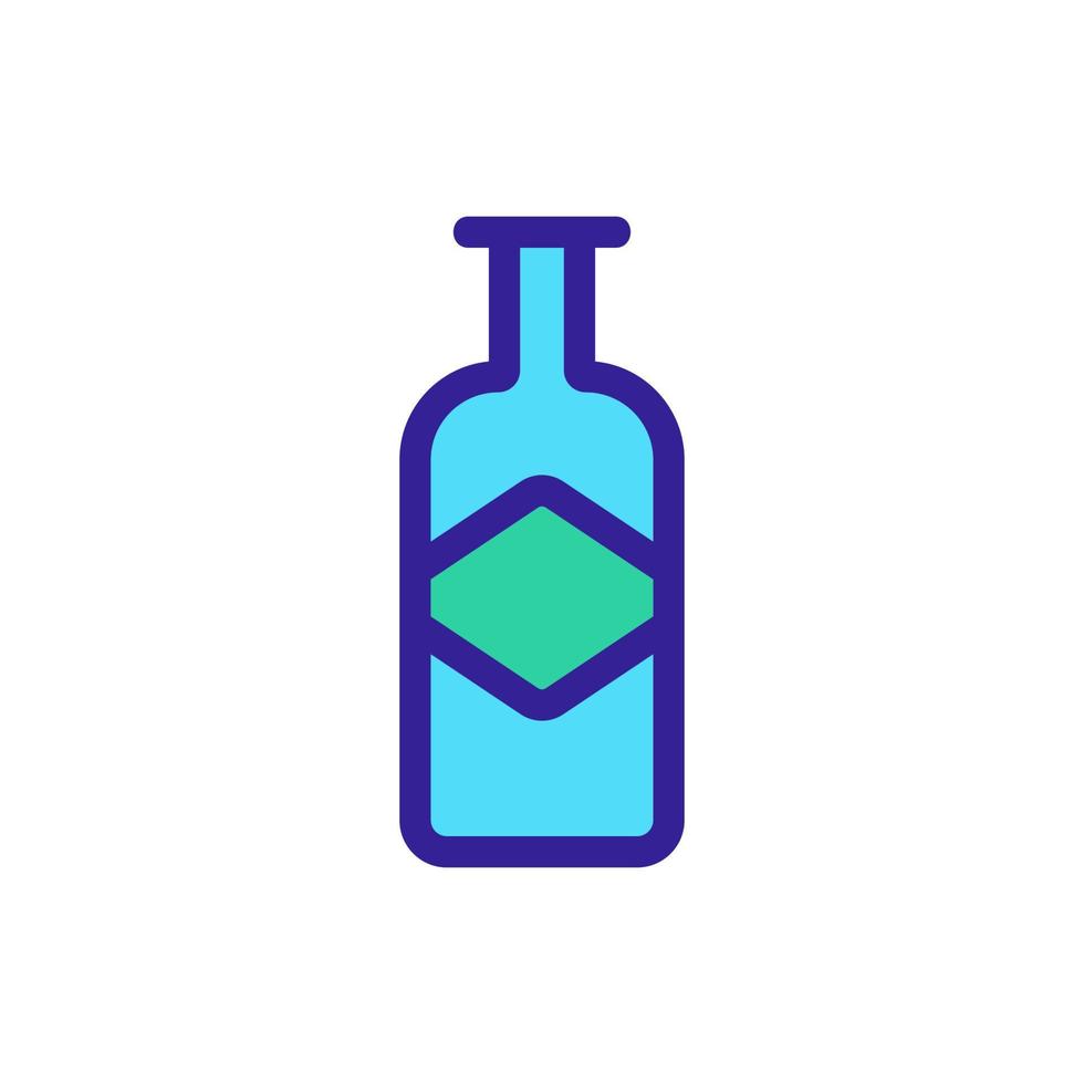 Whisky icon vector. Isolated contour symbol illustration vector