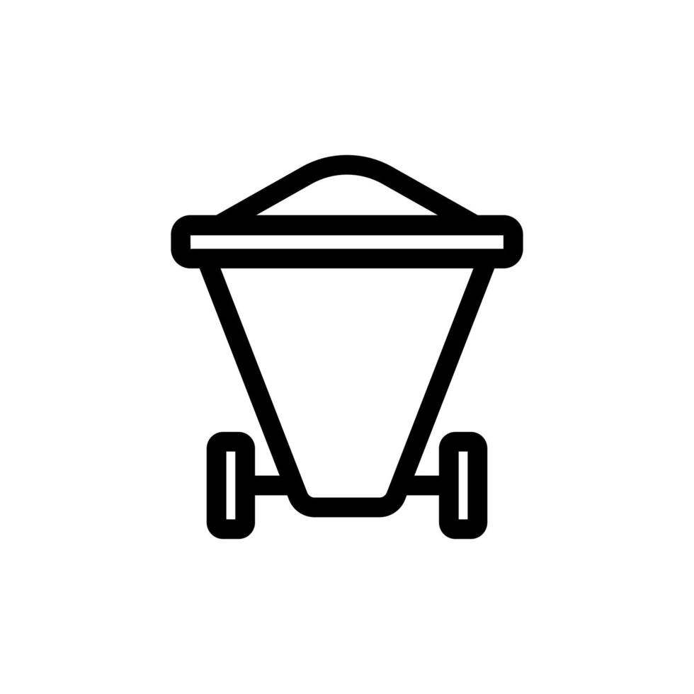 ore icon vector. Isolated contour symbol illustration vector