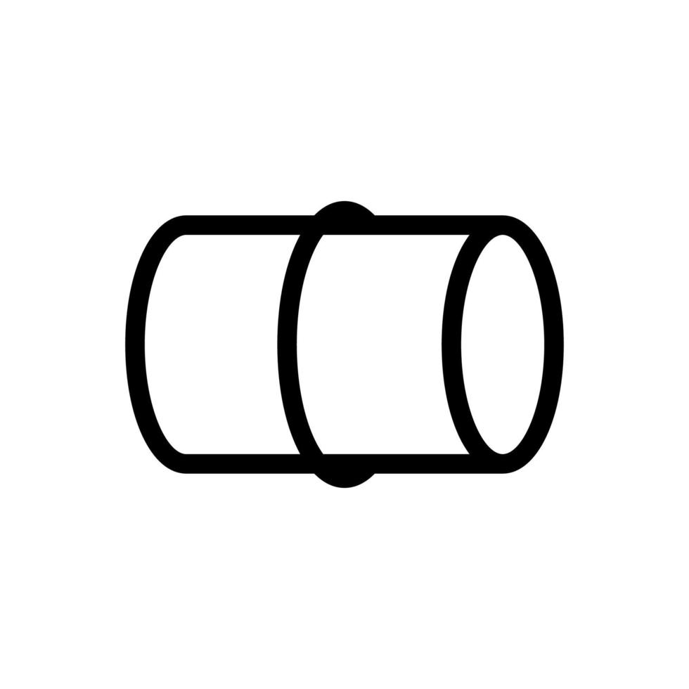 vector de icono de tubos de soldadura. ilustración de símbolo de contorno aislado