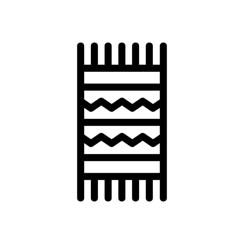 Carpet Mexican icon vector. Isolated contour symbol illustration vector