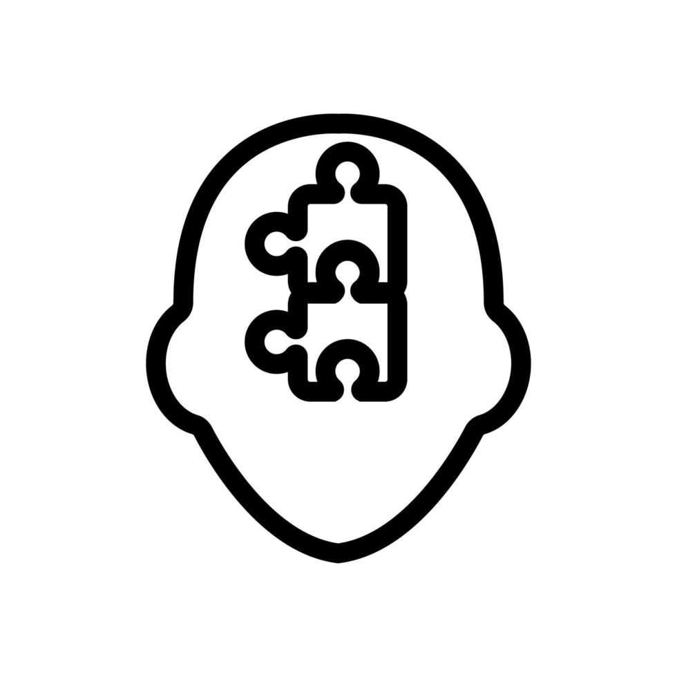 analytical mindset icon vector. Isolated contour symbol illustration vector