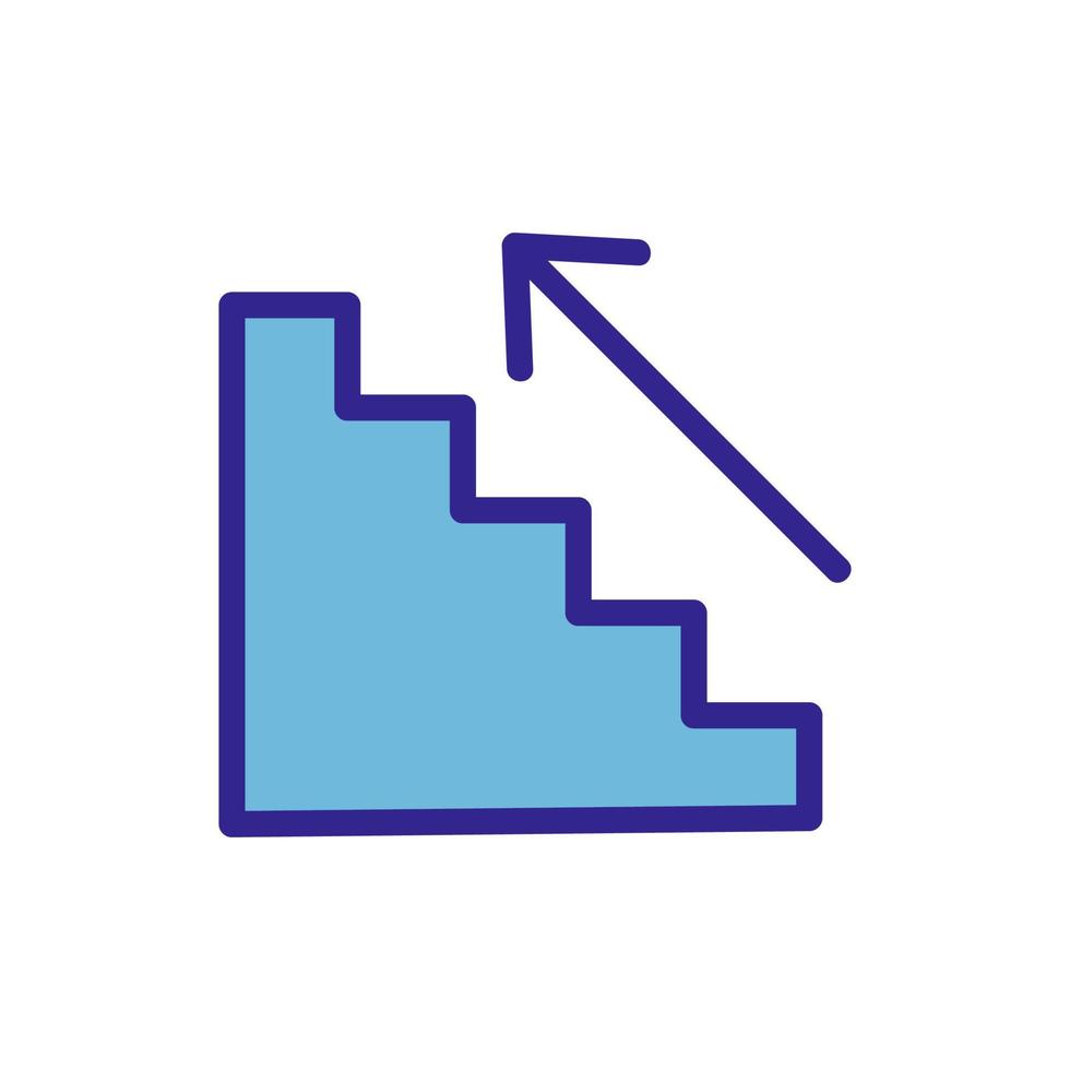 the metro escalator icon vector outline illustration