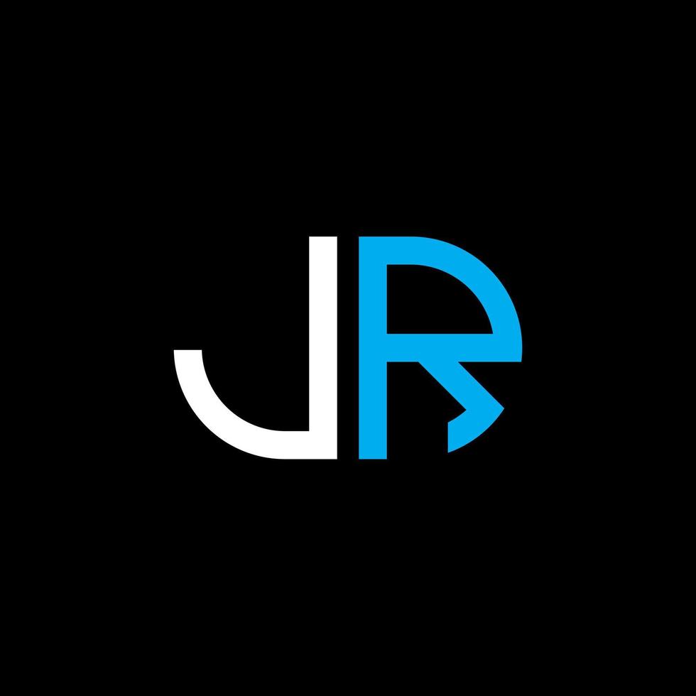 JR letter logo creative design with vector graphic