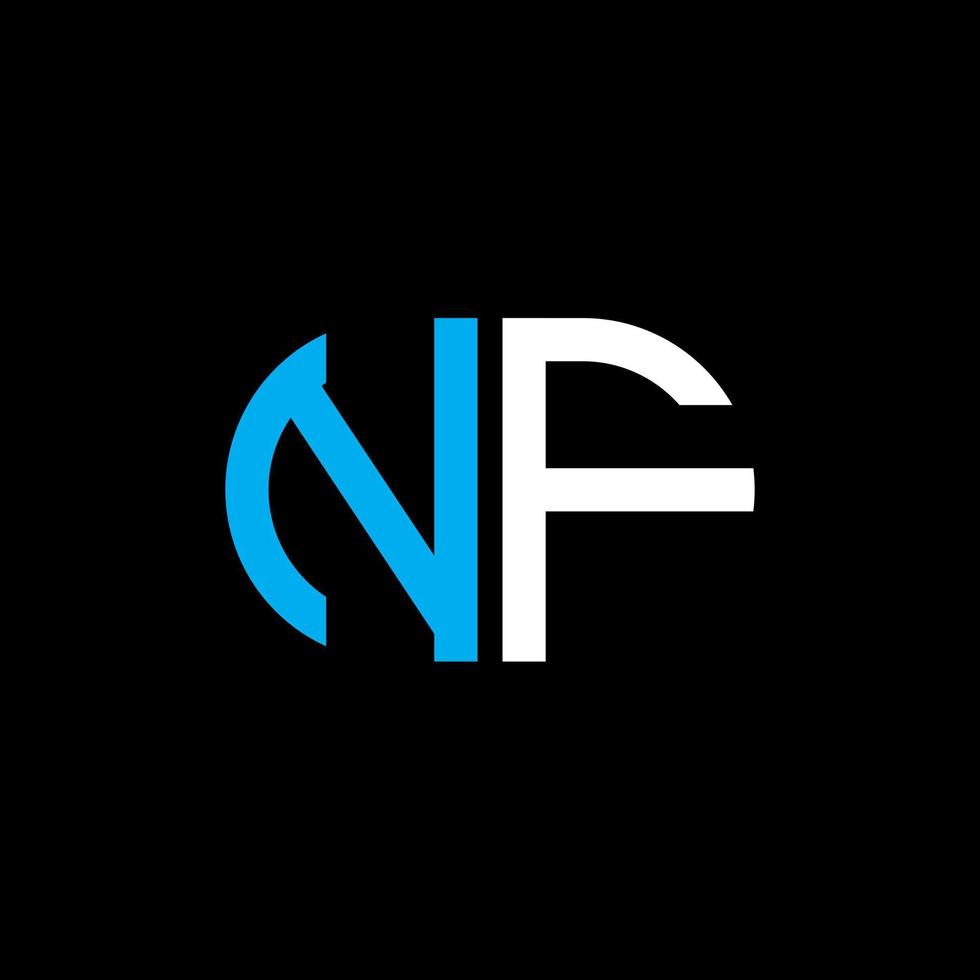 NF letter logo creative design with vector graphic
