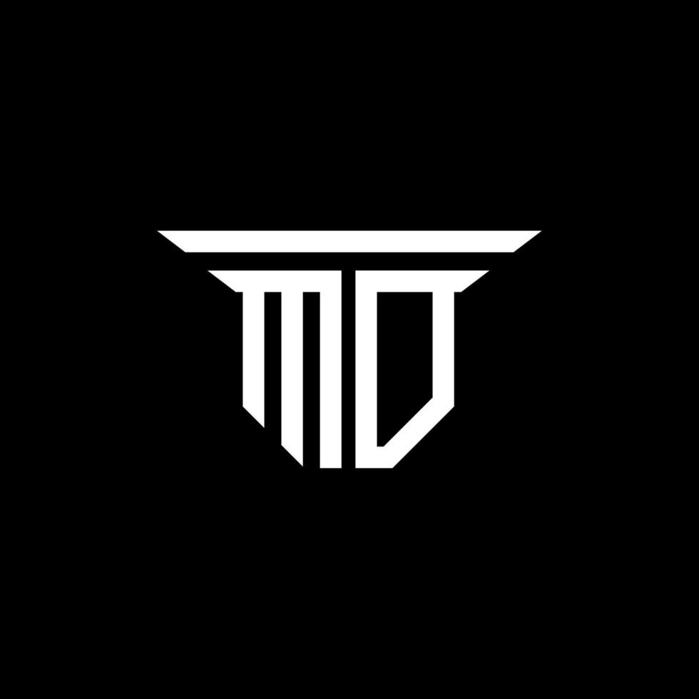MO letter logo creative design with vector graphic