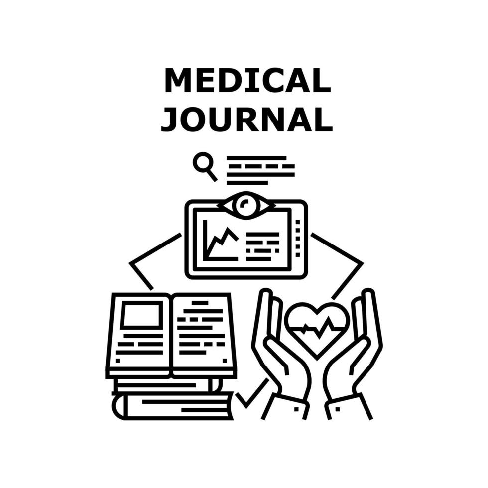 Medical journal icon vector illustration