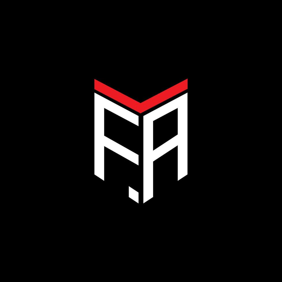 FA letter logo creative design with vector graphic
