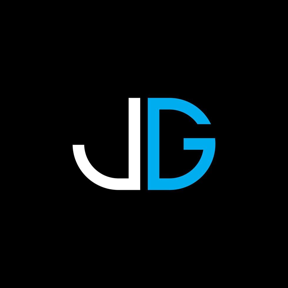 JG letter logo creative design with vector graphic