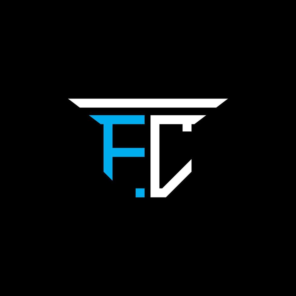 FC letter logo creative design with vector graphic