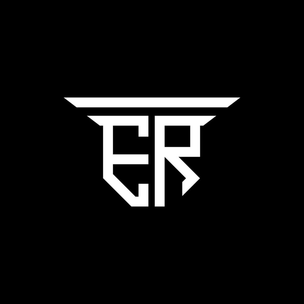 ER letter logo creative design with vector graphic