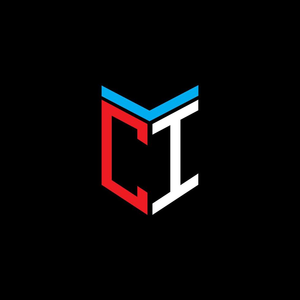 CI letter logo creative design with vector graphic