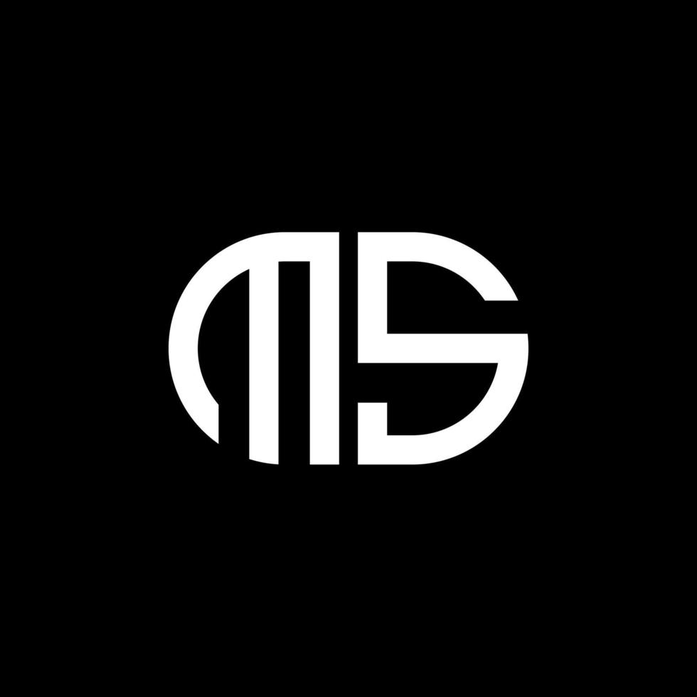 MS letter logo creative design with vector graphic