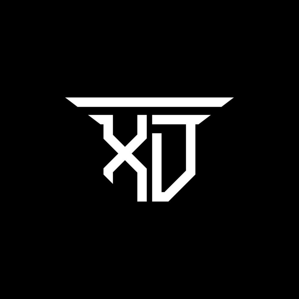 XD letter logo creative design with vector graphic