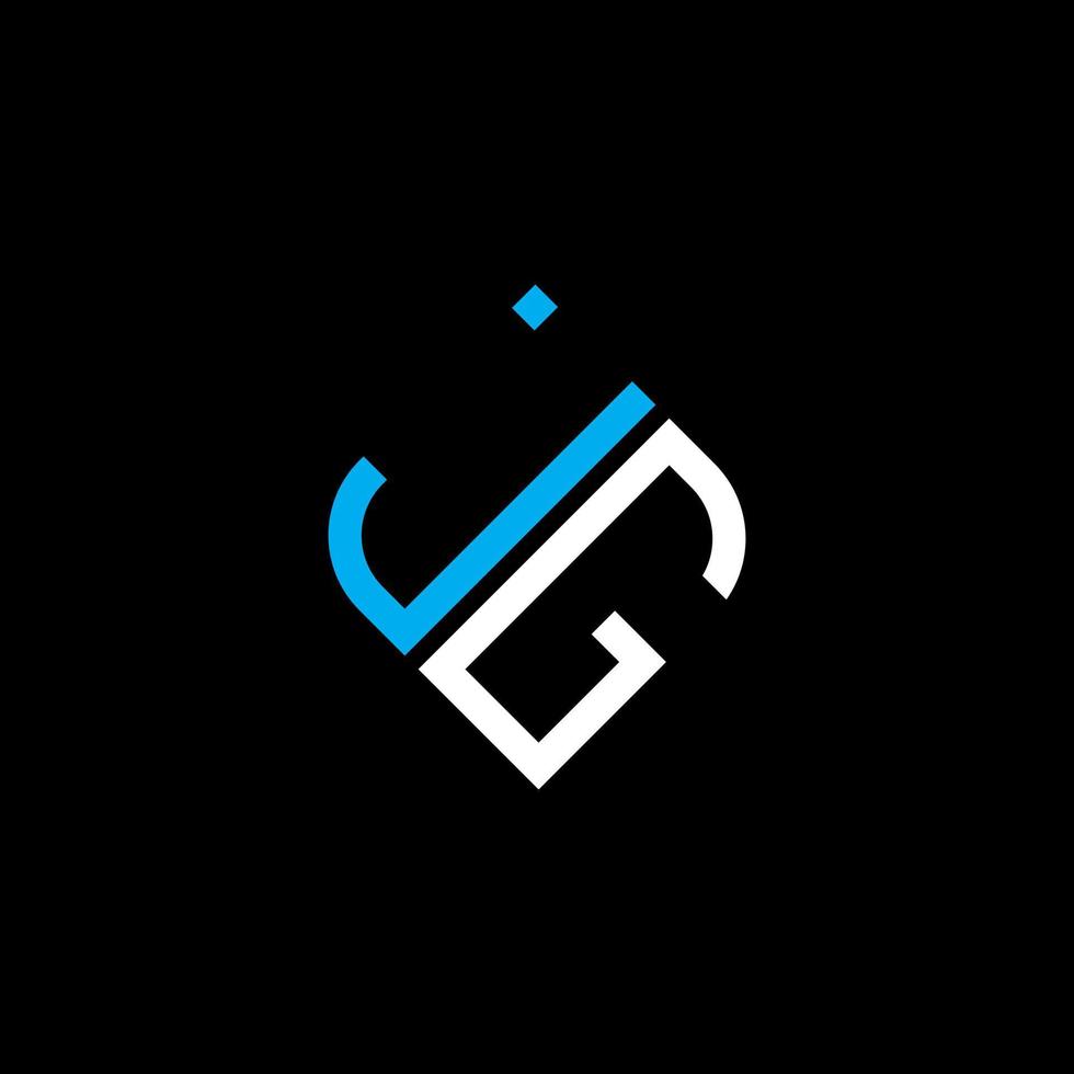 JG letter logo creative design with vector graphic