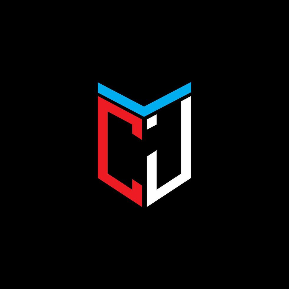 CJ letter logo creative design with vector graphic