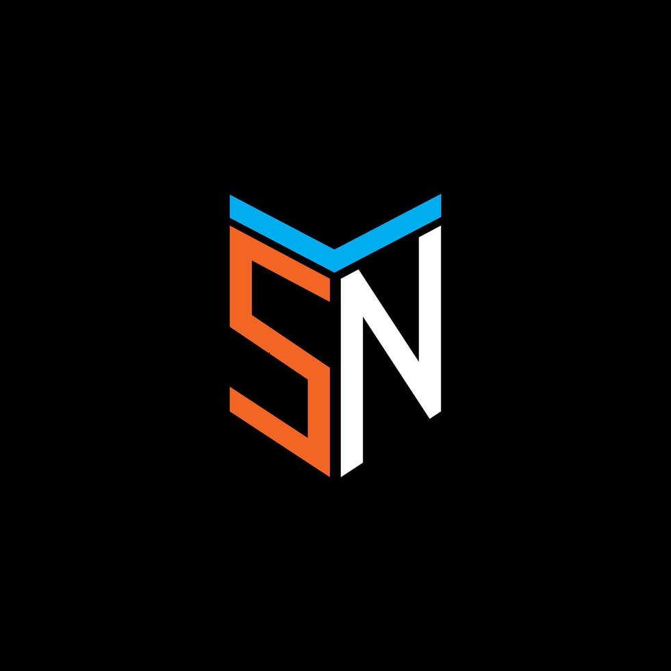 SN letter logo creative design with vector graphic