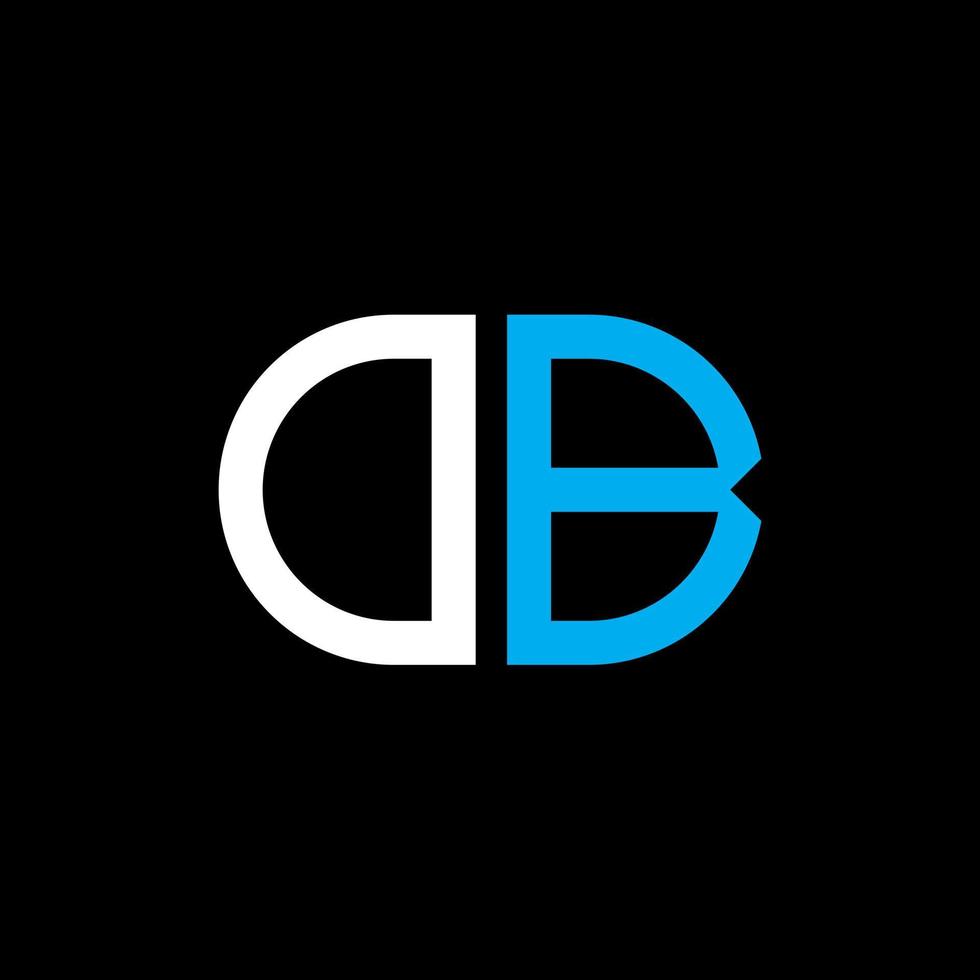 DB letter logo creative design with vector graphic