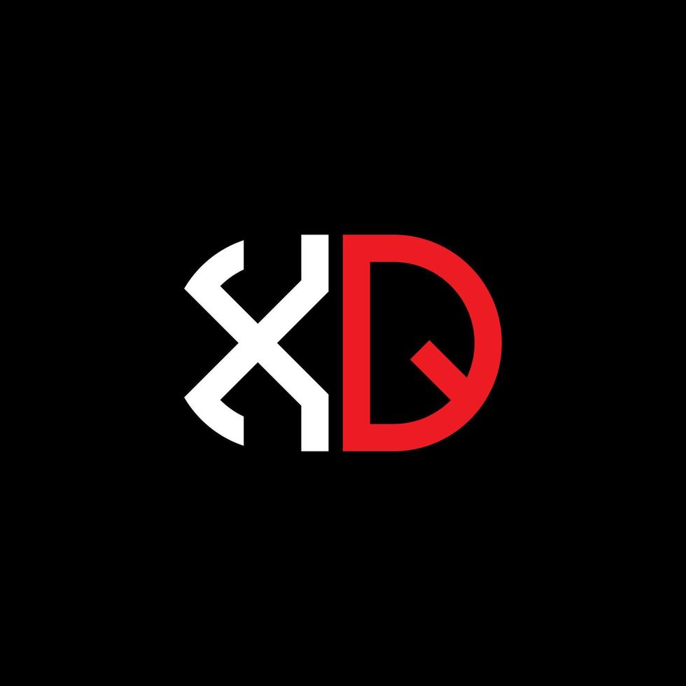 XQ letter logo creative design with vector graphic