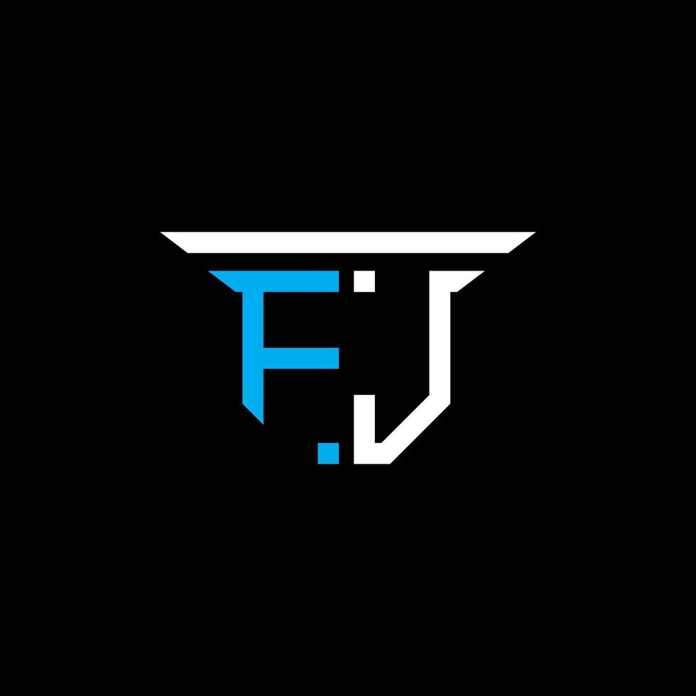 FJ letter logo creative design with vector graphic