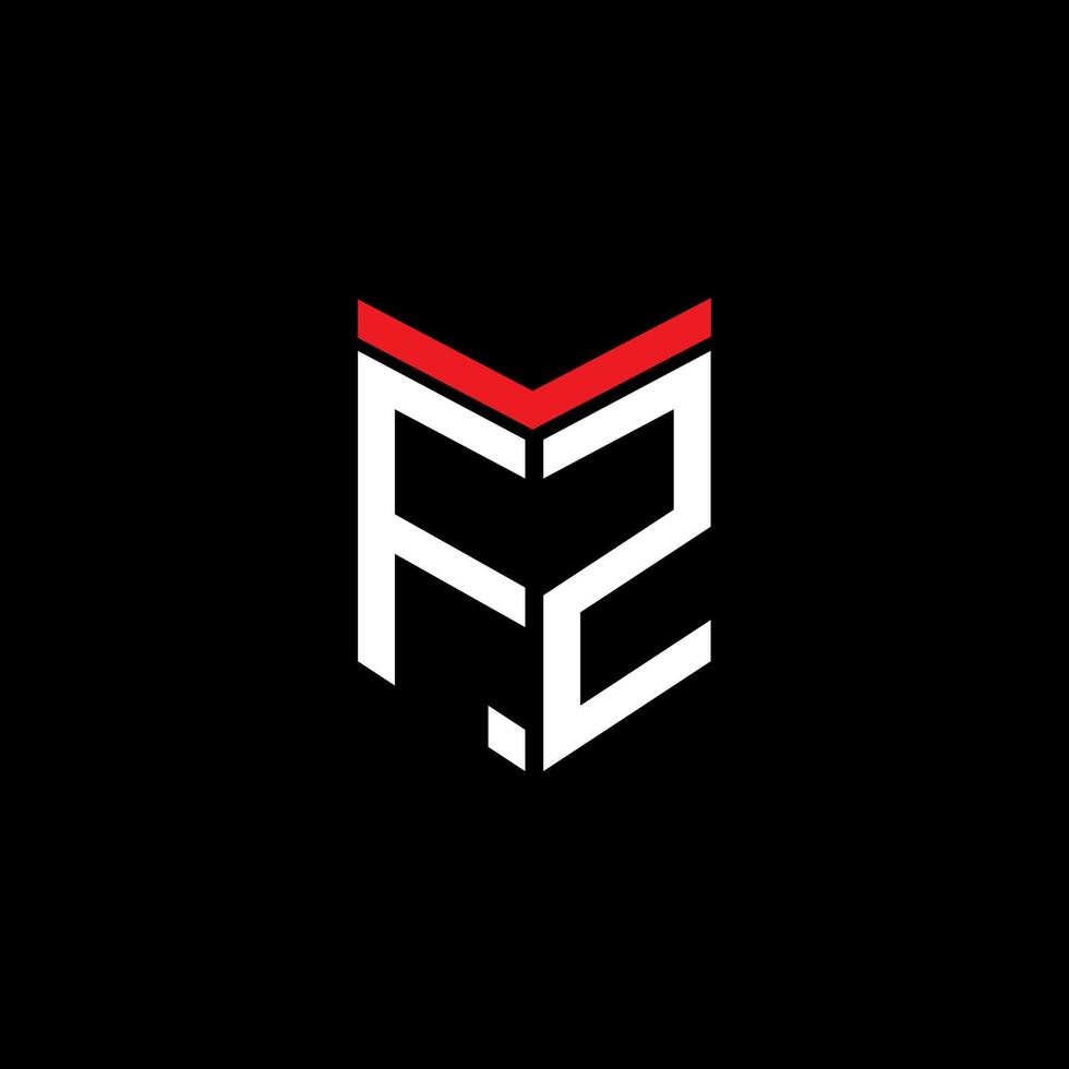 FZ letter logo creative design with vector graphic