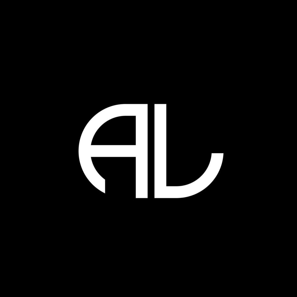 AL letter logo creative design with vector graphic