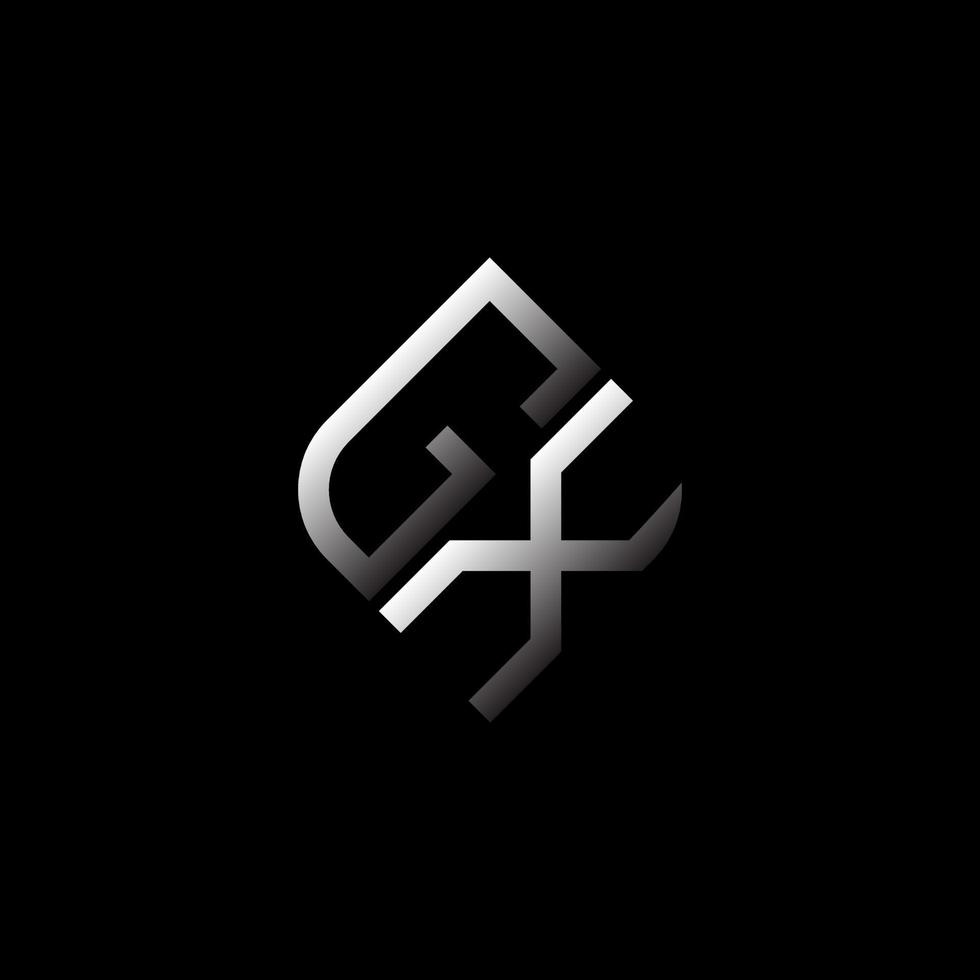 GX letter logo creative design with vector graphic