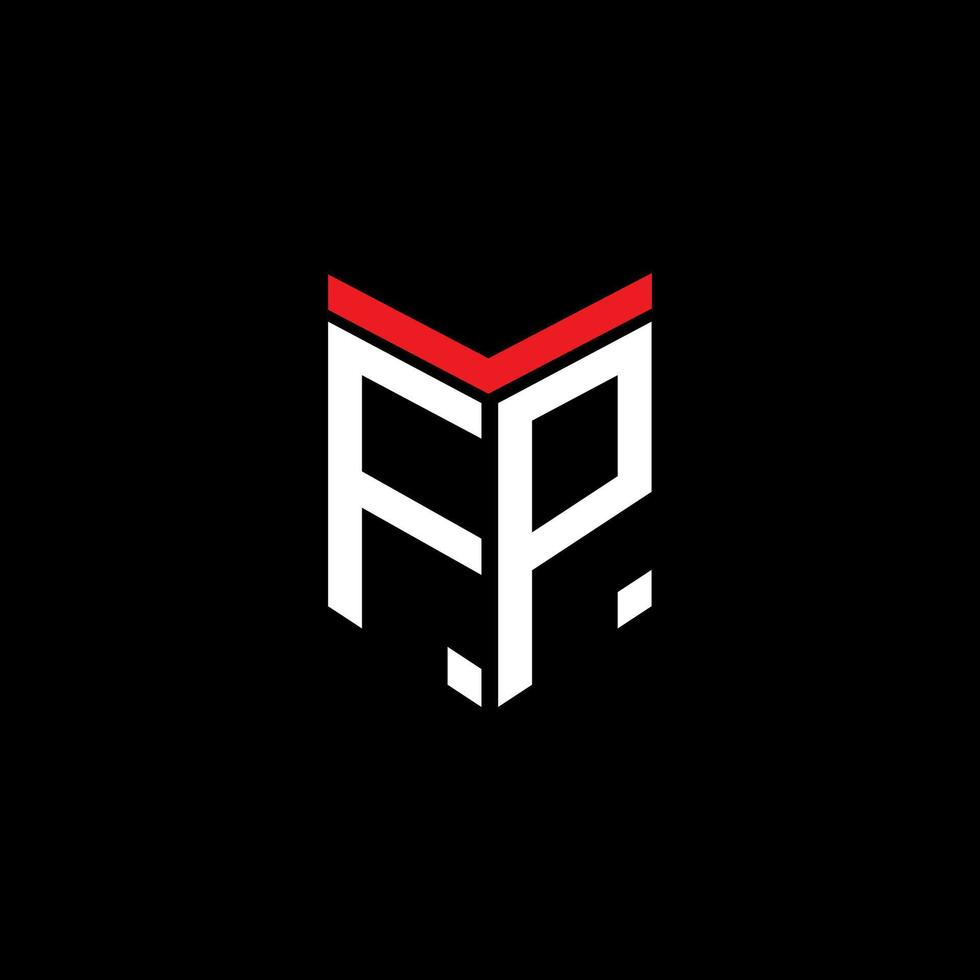 FP letter logo creative design with vector graphic