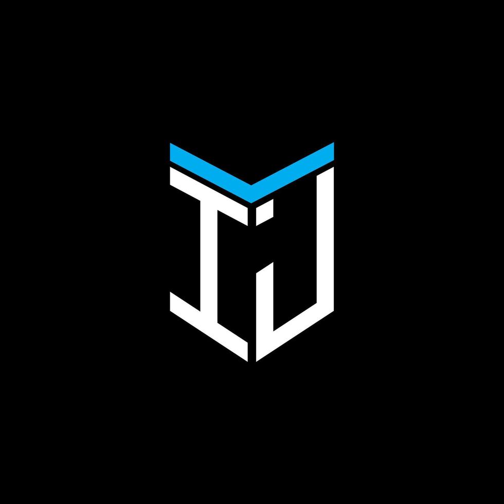 IJ letter logo creative design with vector graphic