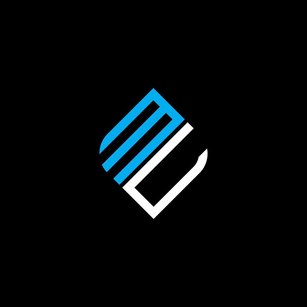 MU letter logo creative design with vector graphic