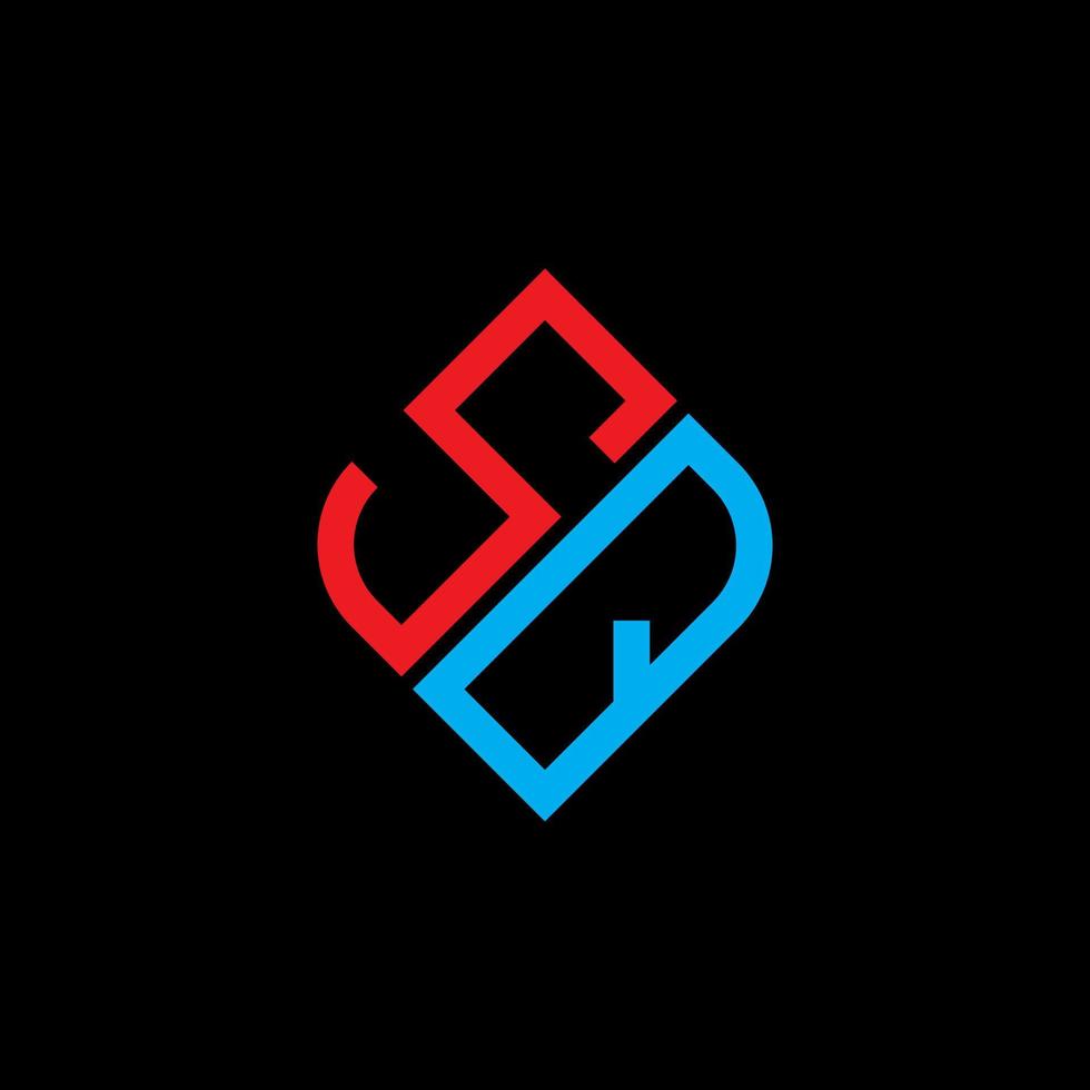 SQ letter logo creative design with vector graphic