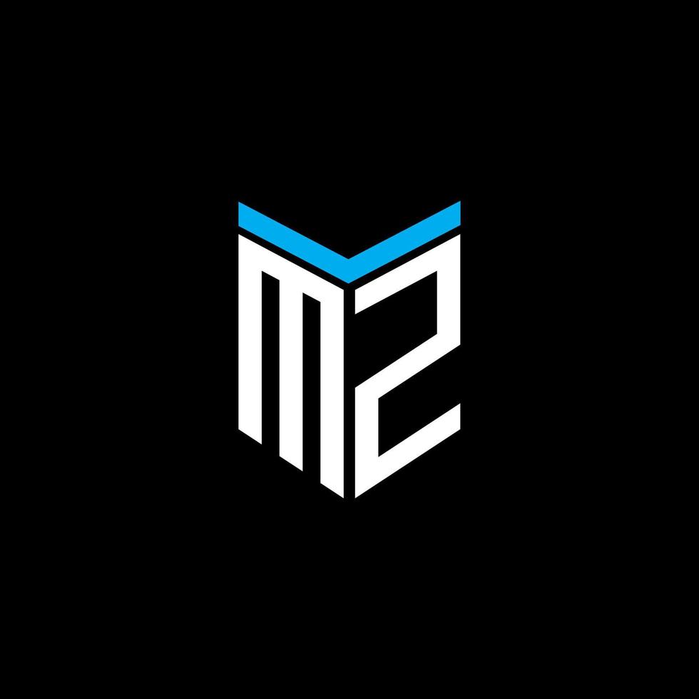 MZ letter logo creative design with vector graphic