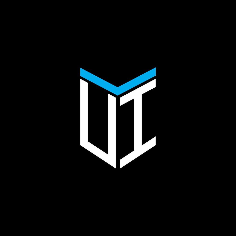 UI letter logo creative design with vector graphic