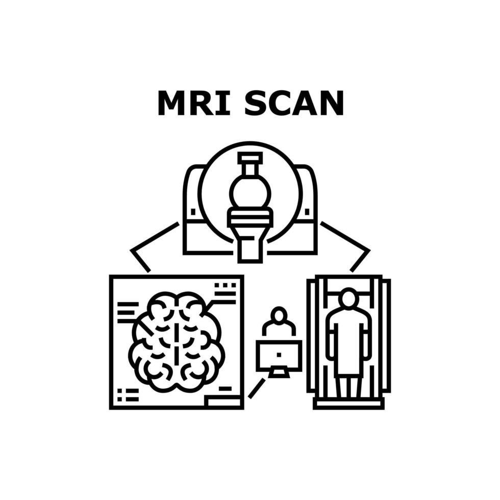 Mri scan icon vector illustration