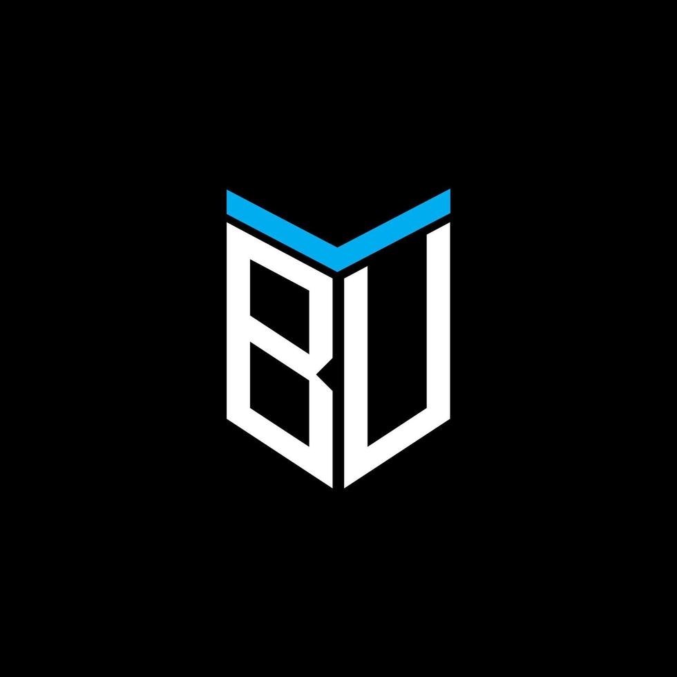 BU letter logo creative design with vector graphic