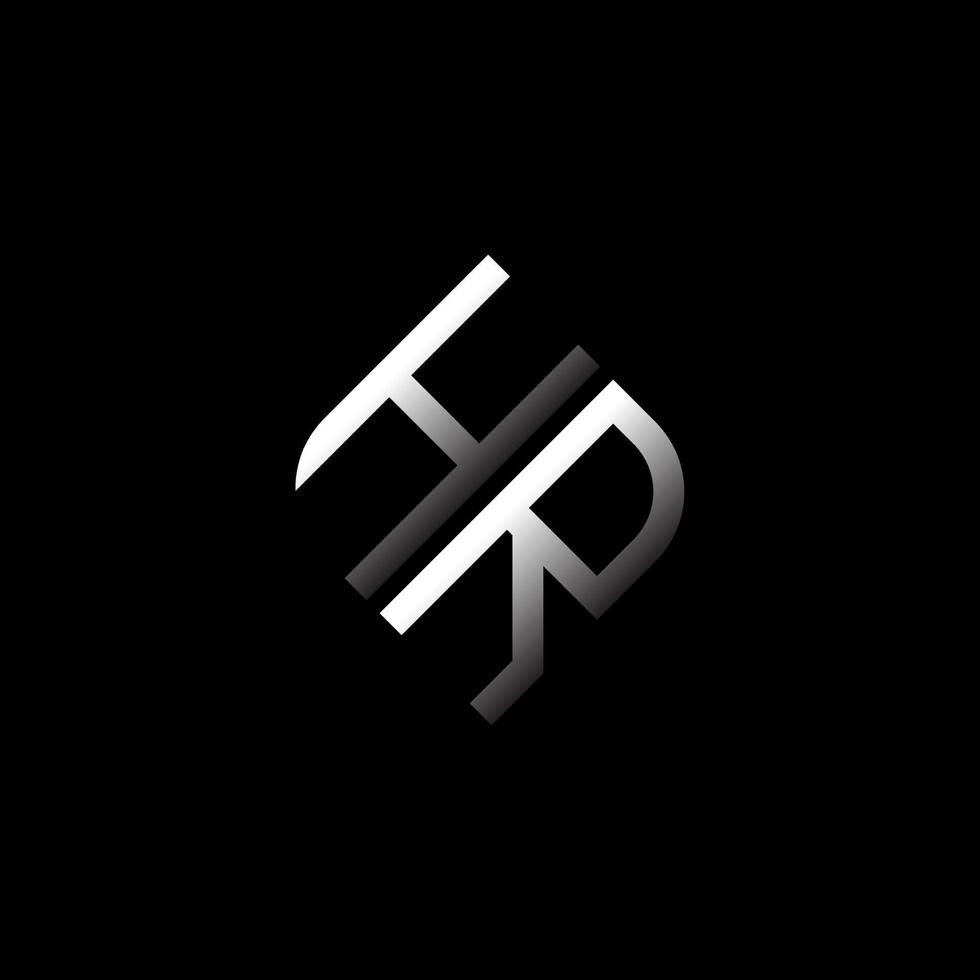 HR letter logo creative design with vector graphic