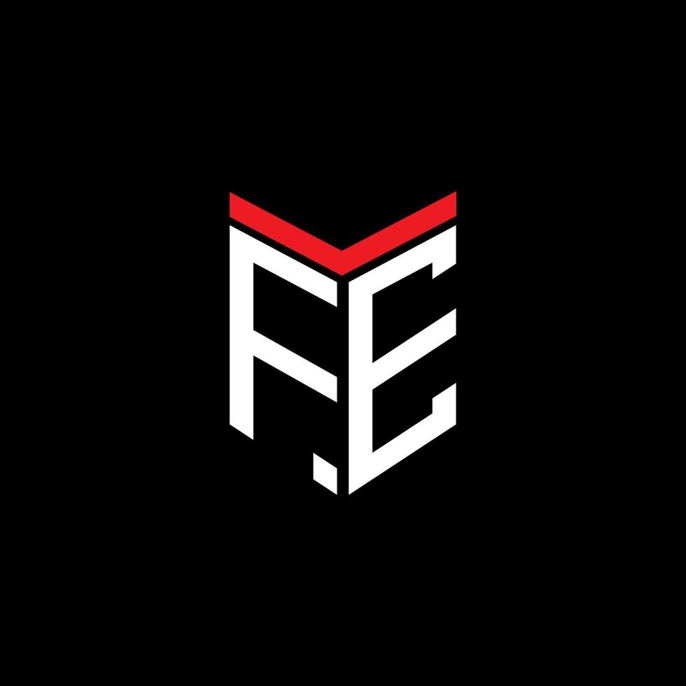 FE letter logo creative design with vector graphic