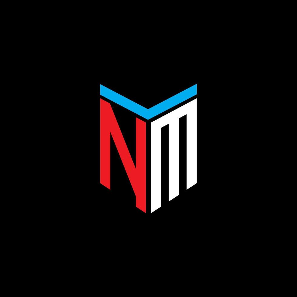 NM letter logo creative design with vector graphic