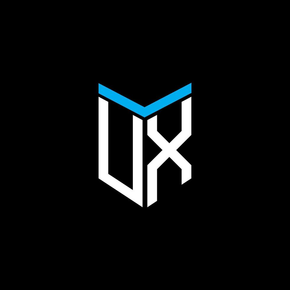 UX letter logo creative design with vector graphic
