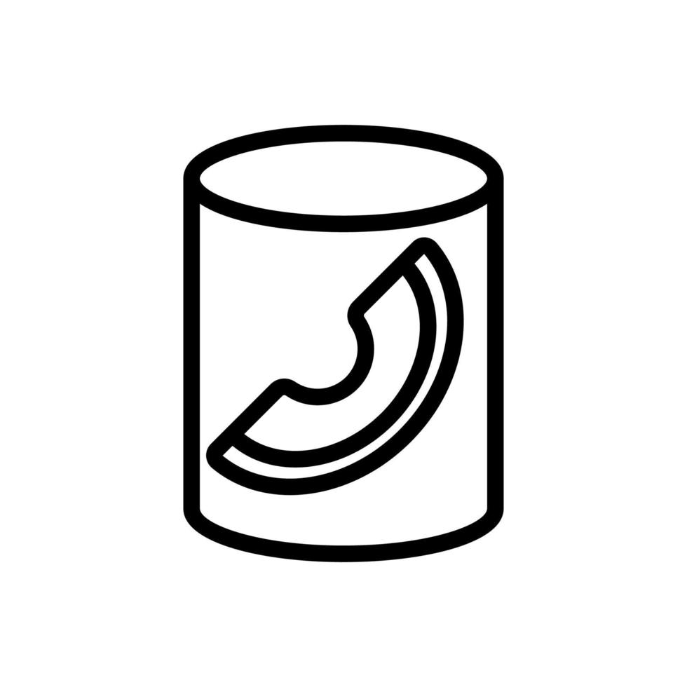 canned melon in can icon vector outline illustration