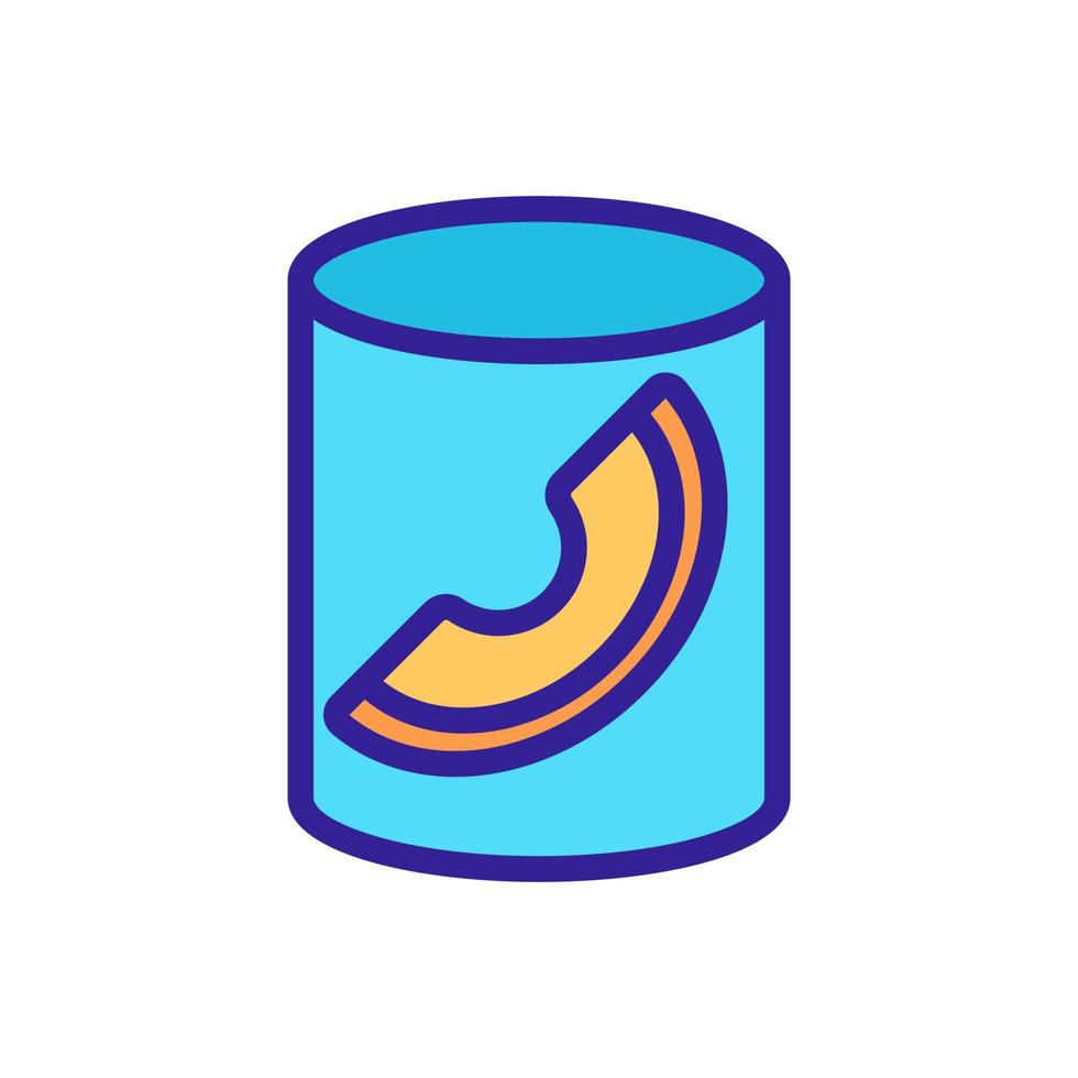 canned melon in can icon vector outline illustration