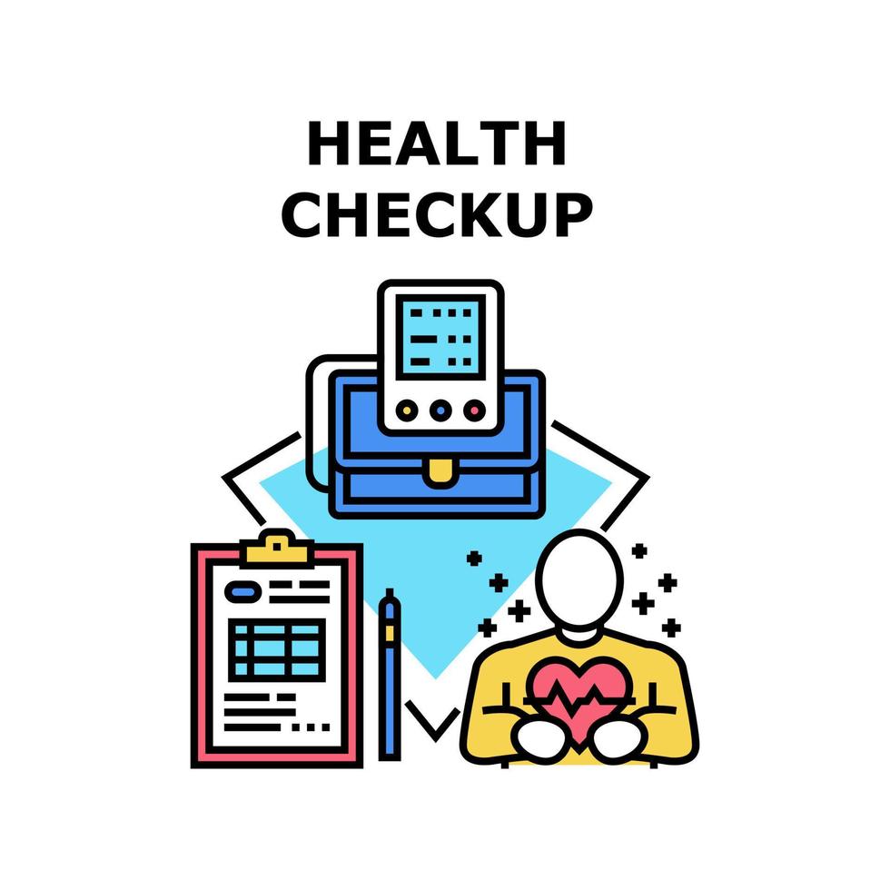 Health checkup icon vector illustration