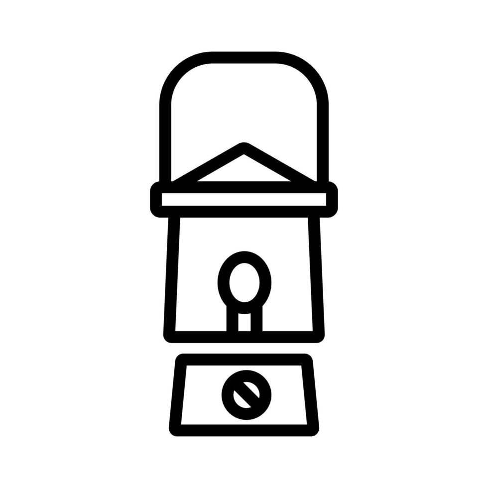 fire control lantern icon vector outline illustration