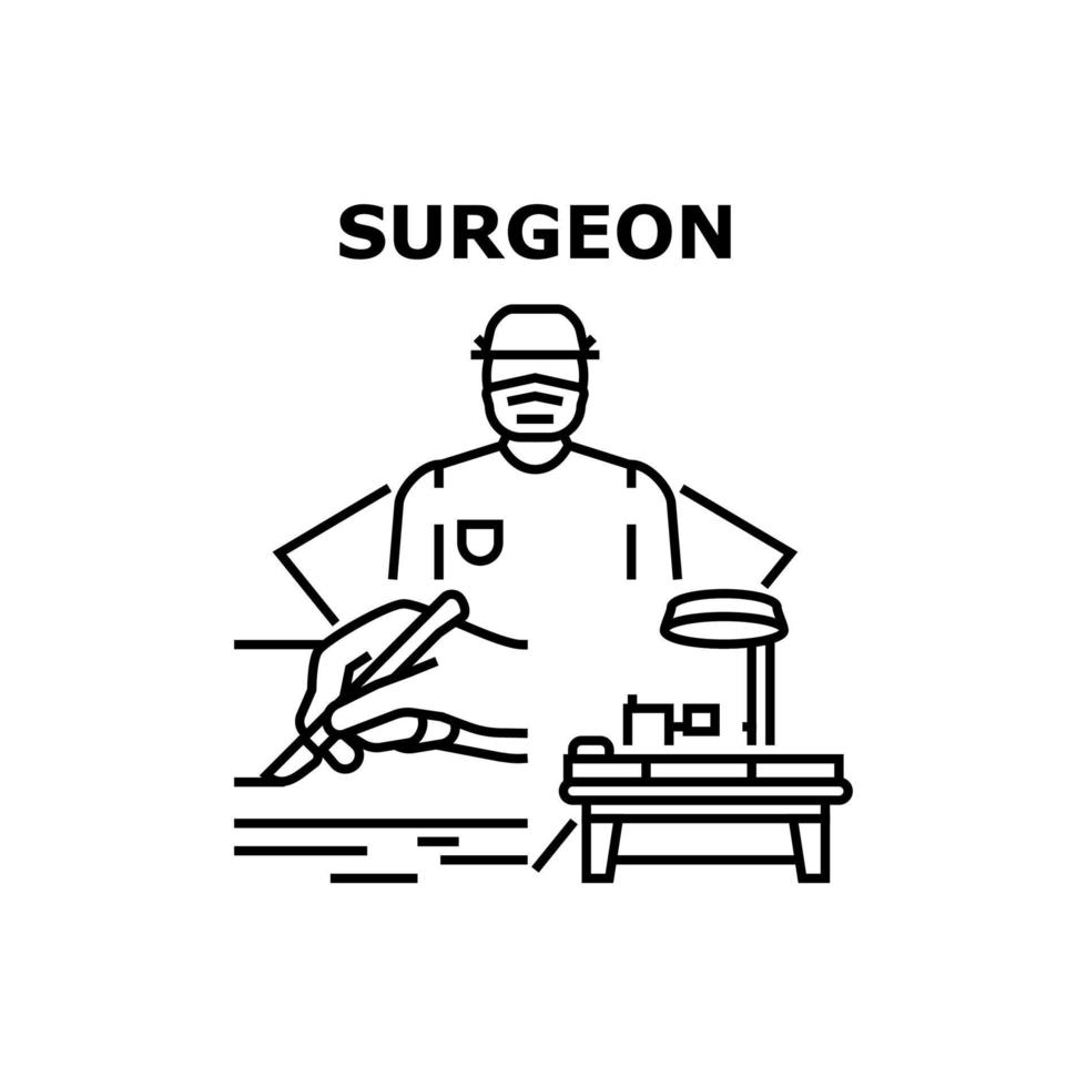 Surgeon icon vector illustration