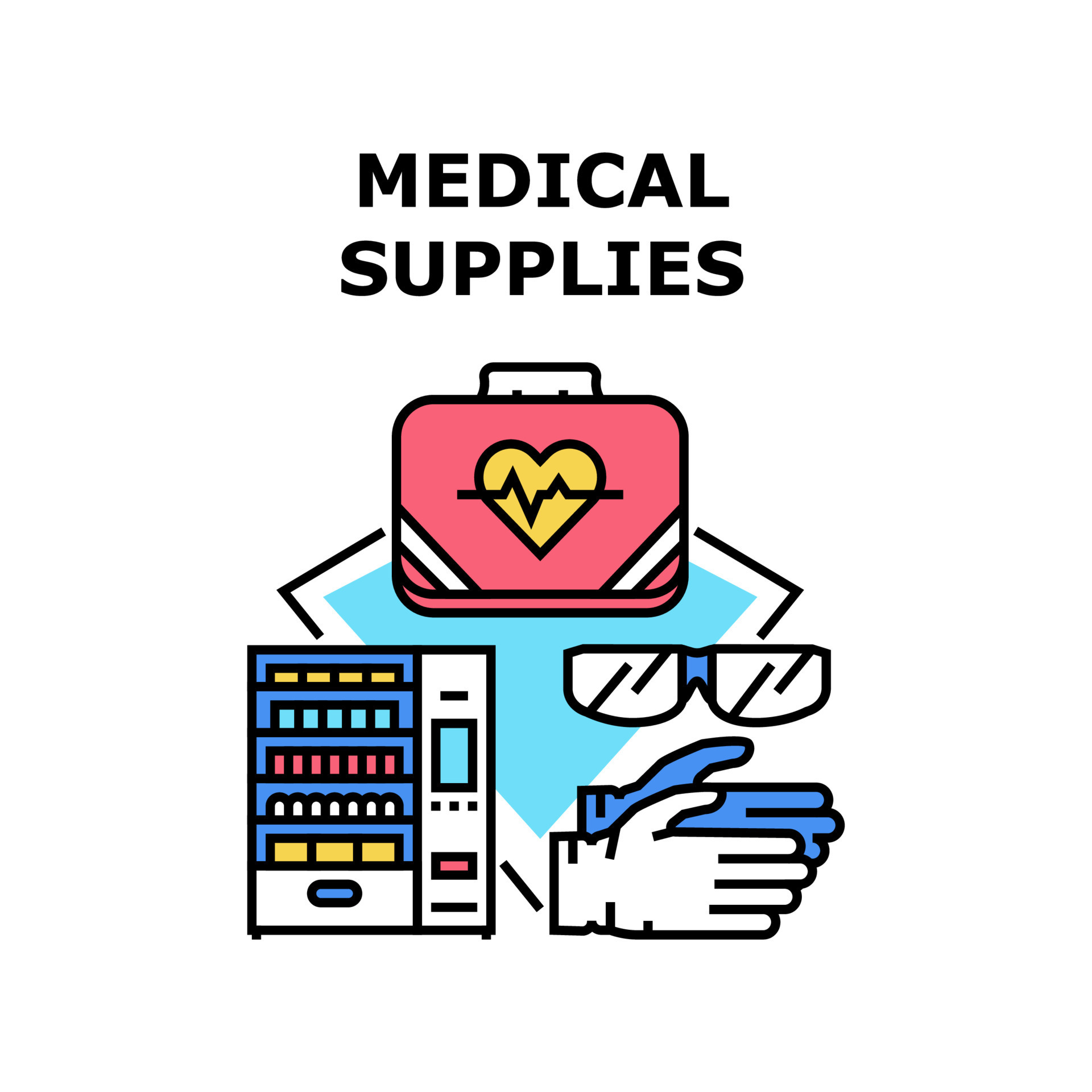 Medical supplies icon vector illustration 9906425 Vector Art at Vecteezy