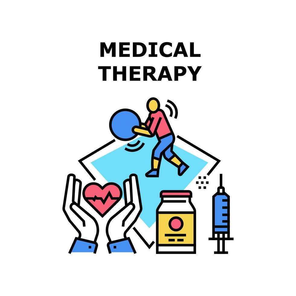 Medical therapy icon vector illustration