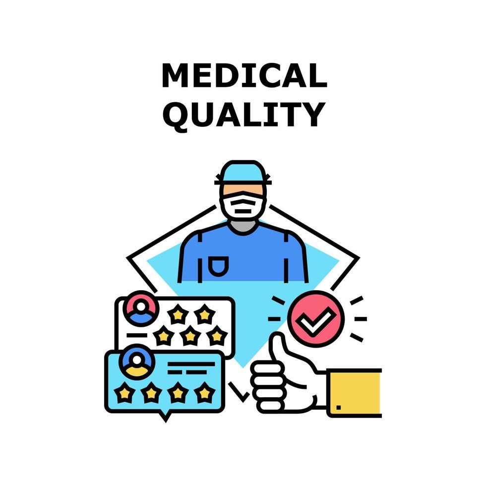 Medical Quality Vector Concept Color Illustration