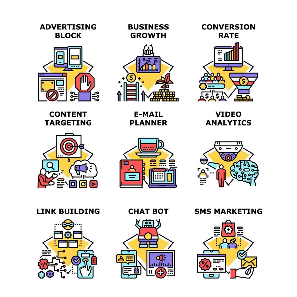 Marketing business concept icon vector illustration