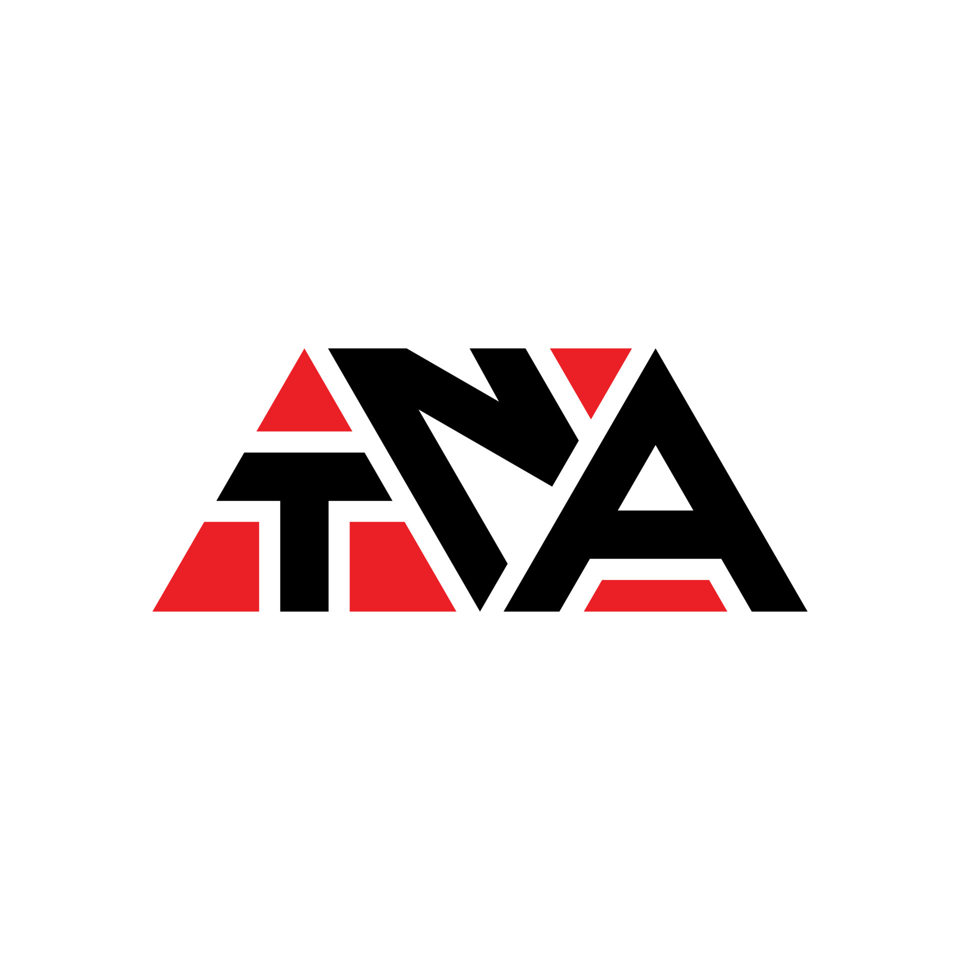 diseño de logotipo de letra triangular tna con forma de triángulo diseño de logotipo de letra triangular tna con forma de triángulo