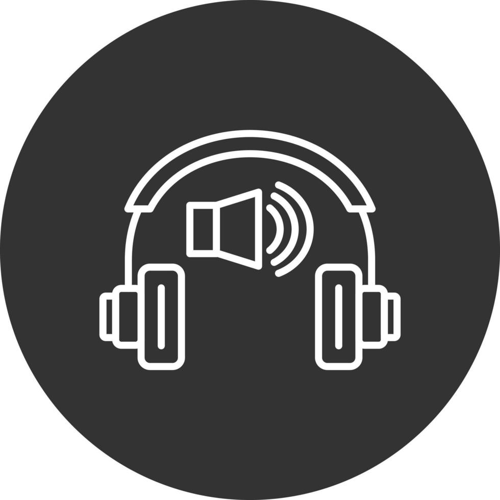 High Noise Line Inverted Icon vector